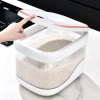 Rice bucket, insect-proof and moisture-proof sealed household rice jar, flour storage tank, grain storage bucket, rice box, rice storage box, container 01189-6067 Specification image